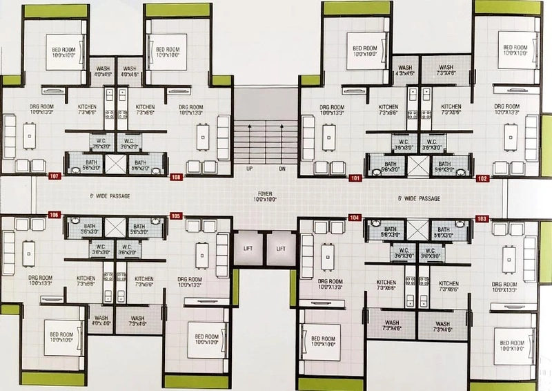 Floor Plan of Polaris Anand in Nikol, Ahmedabad - Image 265890