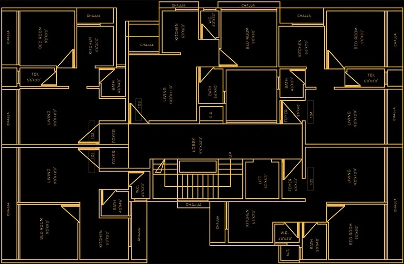 Floor Plan of Sambhav Deep Laxmi in Karanjade, Navi Mumbai - Image 255580