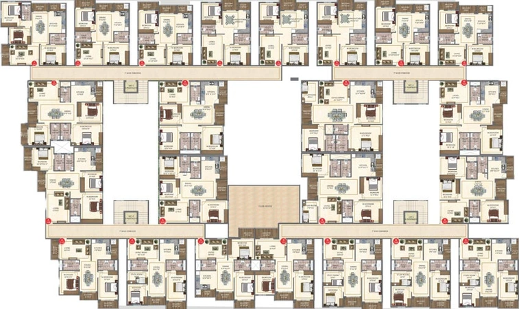 Floor Plan of Disha Windsor Garden in Panathur, Bangalore - Image 125442
