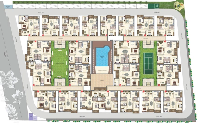 Master Plan of Disha Windsor Garden in Panathur, Bangalore - Image 125443
