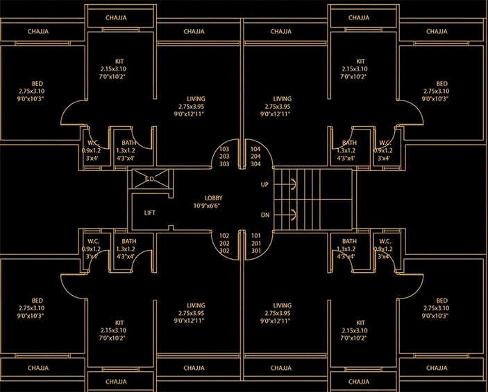Floor Plan of Sambhav Deep Devansh 2 in Karanjade, Navi Mumbai - Image 256081