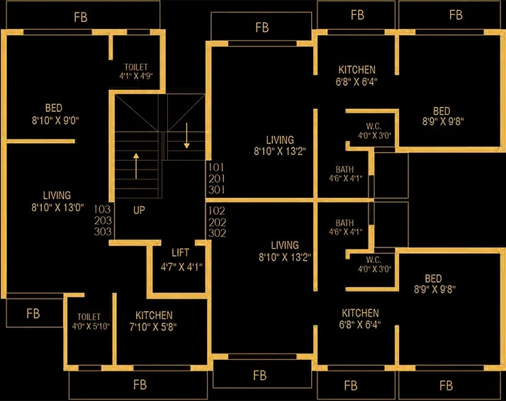 Floor Plan of Sambhav Deep Pride in Karanjade, Navi Mumbai - Image 256107