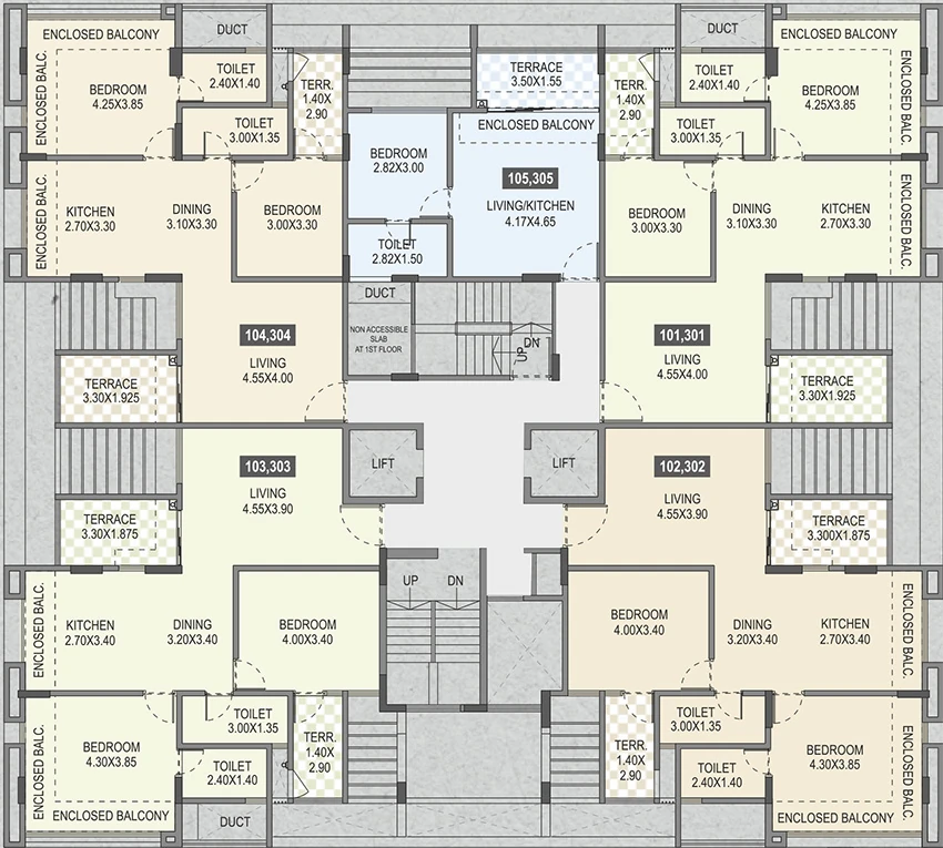 Floor Plan of BU Vasant in Shivaji Nagar, Pune - Image 346098