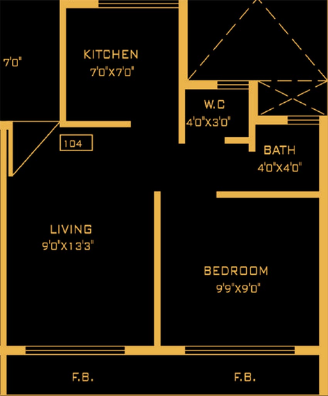1 BHK Flat in Sambhav Sai Deep in Karanjade, Navi Mumbai - Image 842645