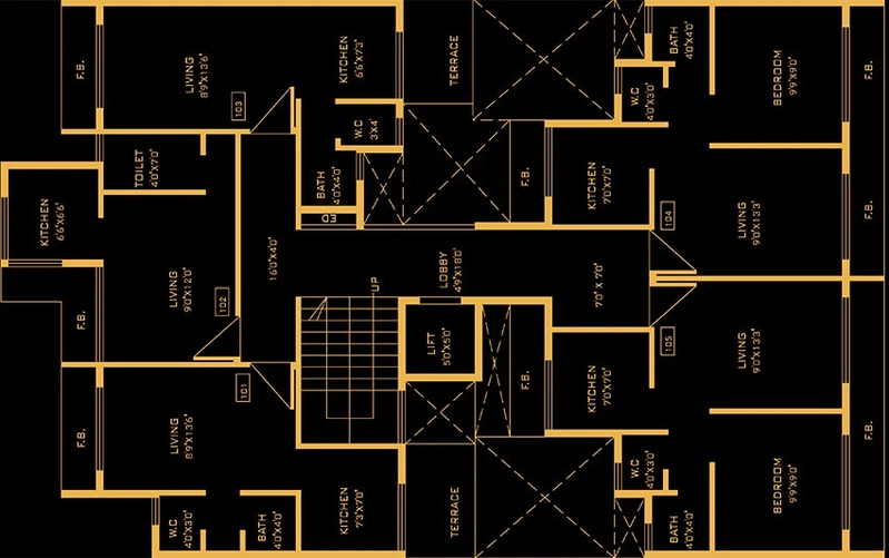 Floor Plan of Sambhav Sai Deep in Karanjade, Navi Mumbai - Image 256212
