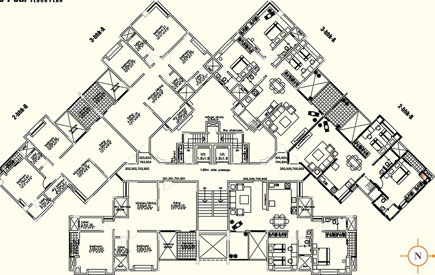 Floor Plan of BU Alacrity in Baner, Pune - Image 346025