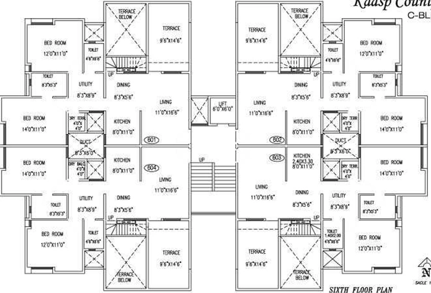 Floor Plan of BU Kaasp Countyy in Wakad, Pune - Image 346093