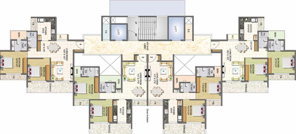 Floor Plan of Keystone Elita in Kharghar, Navi Mumbai - Image 246281