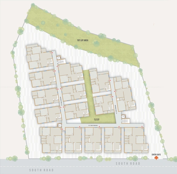 Master Plan of Infocity Eyrie in Chandanagar, Hyderabad - Image 125471