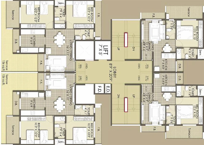 Floor Plan of Keystone Arista in Taloja, Navi Mumbai - Image 246264
