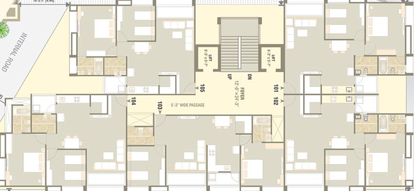 Floor Plan of Parishram The Vivanta in Sola, Ahmedabad - Image 265839