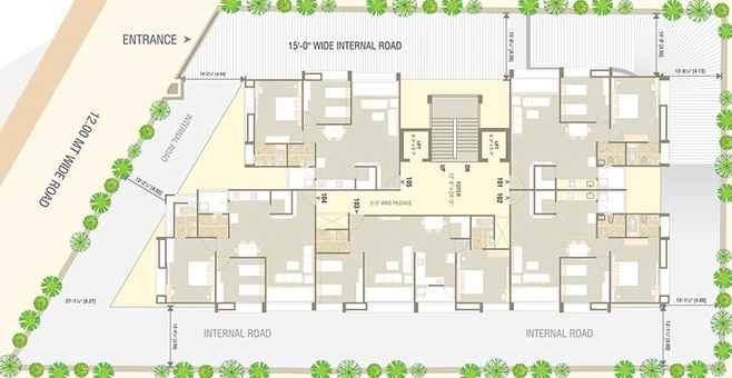 Master Plan of Parishram The Vivanta in Sola, Ahmedabad - Image 265838