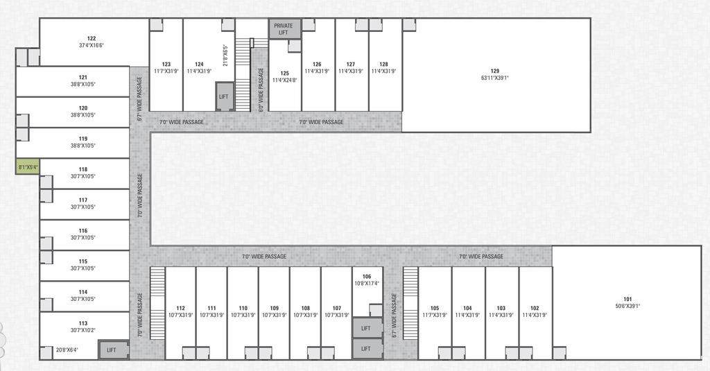 Floor Plan of Hilltown Landmark in Nikol, Ahmedabad - Image 357894