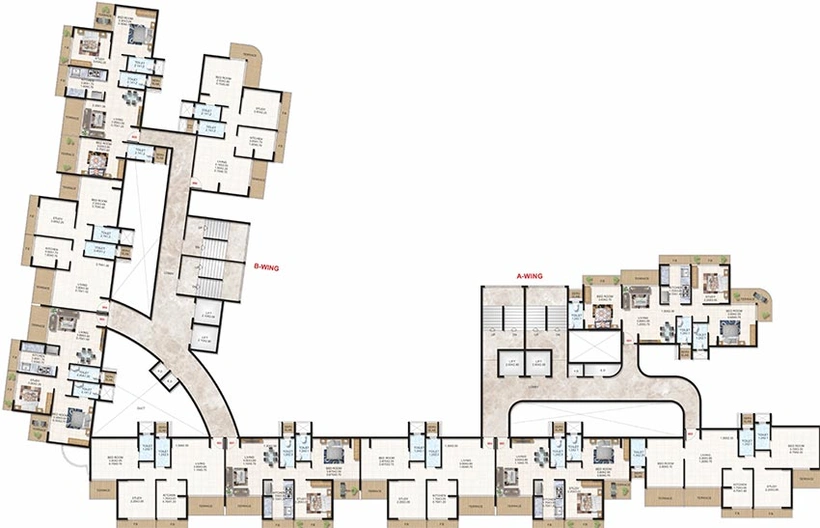 Floor Plan of SM Vision in Ulwe, Navi Mumbai - Image 257220