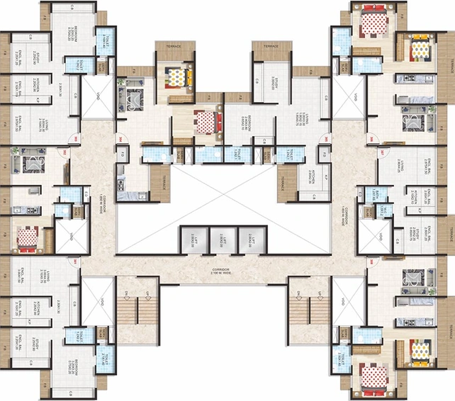 Floor Plan of SM Chandrabhaga in Ulwe, Navi Mumbai - Image 257047