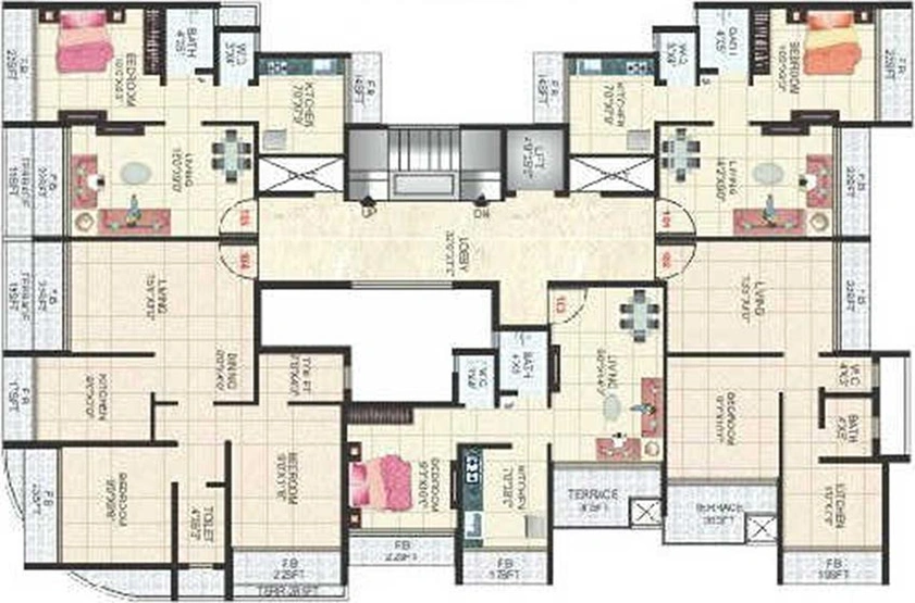 Floor Plan of SM Harmony in Ulwe, Navi Mumbai - Image 257056