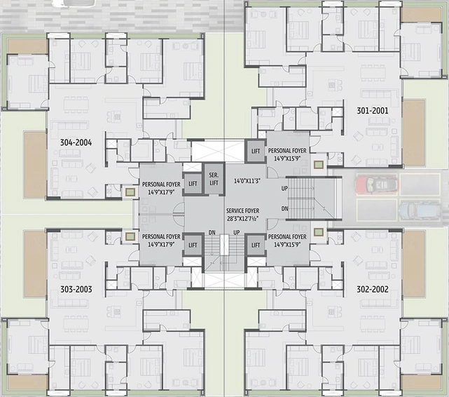 Floor Plan of Shyaswa Sarovar in Shilaj, Ahmedabad - Image 233518