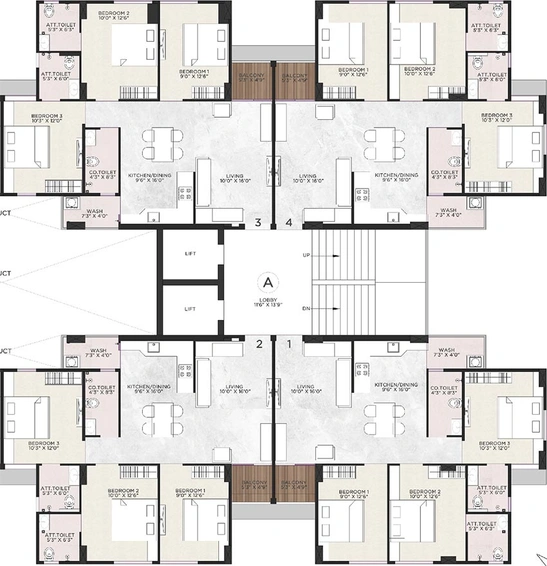 Floor Plan of Bakeri Sujal in Ramdev Nagar, Ahmedabad - Image 262489