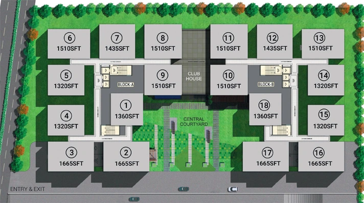 Master Plan of Raghuram A2A Life Spaces in Balanagar, Hyderabad - Image 125463