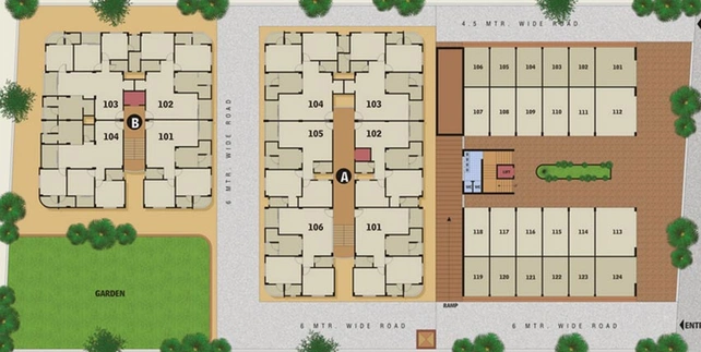 Master Plan of Uma Mahalaxmi 1 in Pethapur, Gandhinagar - Image 231577