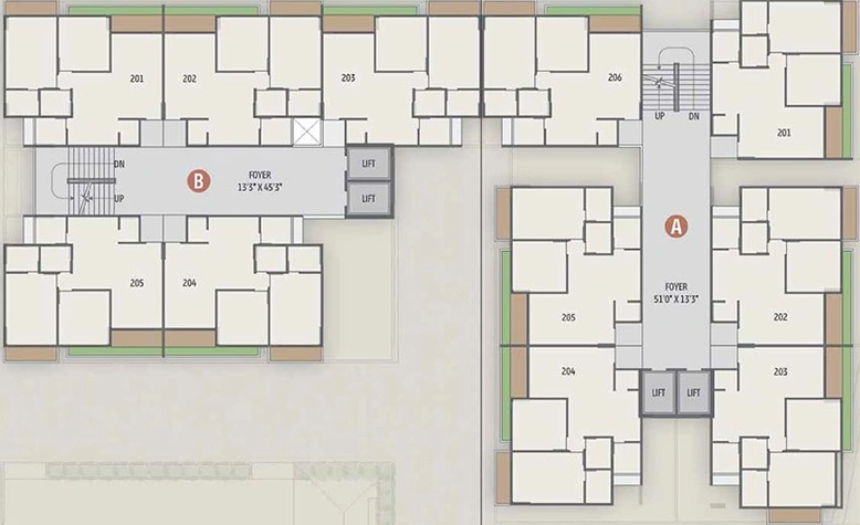 Floor Plan of TCC Imperia Pearl in Zundal, Ahmedabad - Image 270620