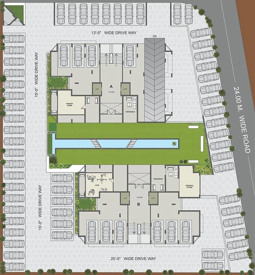 Master Plan of Vashikaa Samvaad Samanvay in Tragad, Ahmedabad - Image 270986