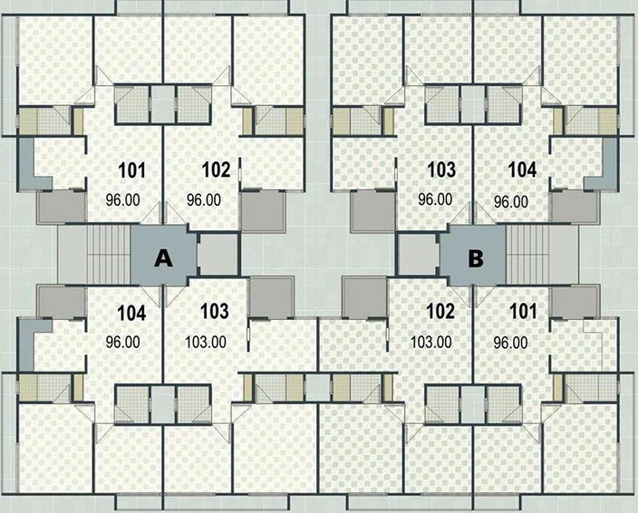 Floor Plan of Vashikaa Shilp Enclave in Chandkheda, Ahmedabad - Image 271054