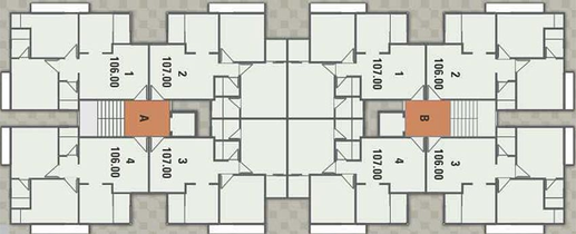 Floor Plan of Vashikaa Shilp Solace in Chandkheda, Ahmedabad - Image 271064