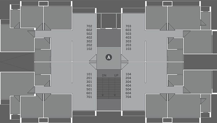 Floor Plan of Vashikaa Samvaad Sonnet in Vaishnodevi Circle, Ahmedabad - Image 271026
