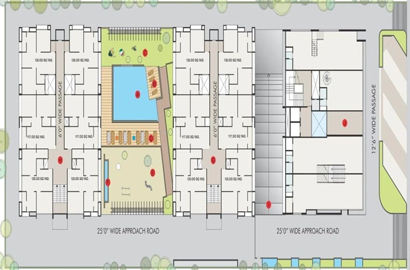 Master Plan of Swetalee Sepal Elegant 1 in Vatva, Ahmedabad - Image 270181