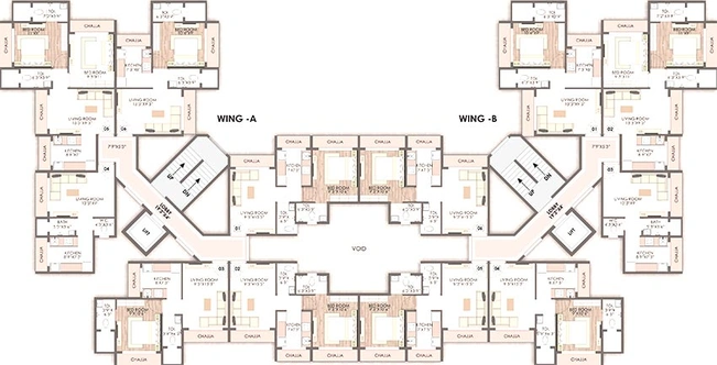 Floor Plan of Space Vatsalya in Taloja, Navi Mumbai - Image 257548