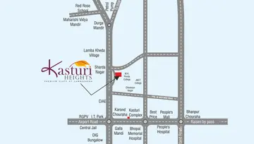 Location of Lodhi Kasturi Heights - Image 247679