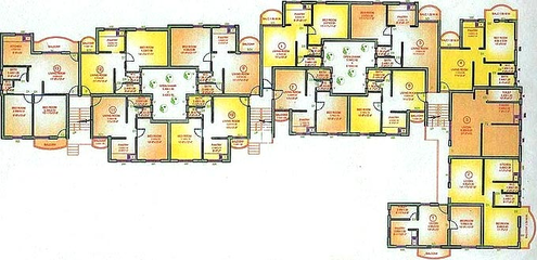 Floor Plan of Raj Madhurangan in Mardol, Goa - Image 238693