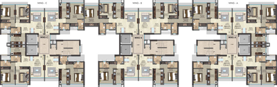Floor Plan of Srishti Pride in Bhandup West, Mumbai - Image 33991
