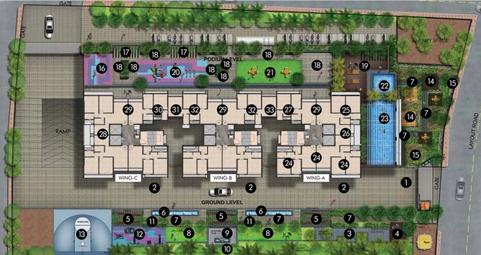 Master Plan of Srishti Pride in Bhandup West, Mumbai - Image 33992