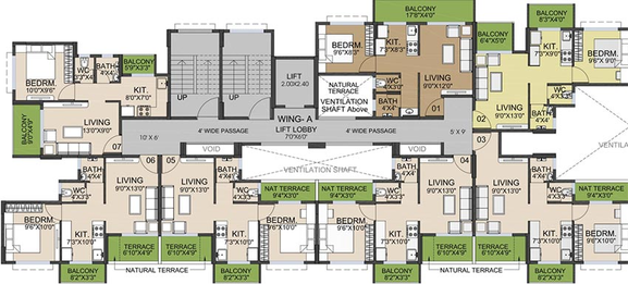 Floor Plan of Tejas Neelkamal in Panvel, Navi Mumbai - Image 257974