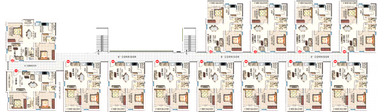Floor Plan of Sunyuga Iris in Kompally, Hyderabad - Image 125497