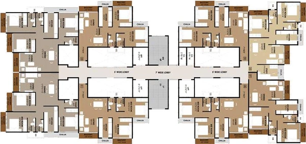 Floor Plan of Tejas Vaishnavi in Pushpak Nagar, Navi Mumbai - Image 258094