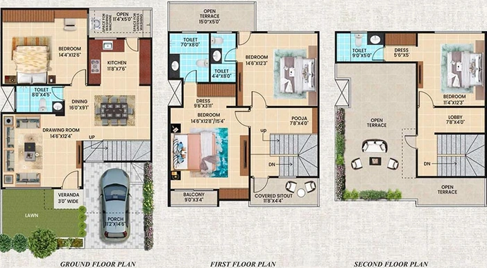 4 BHK Flat in Fortune Elite in Misrod, Bhopal - Image 843688