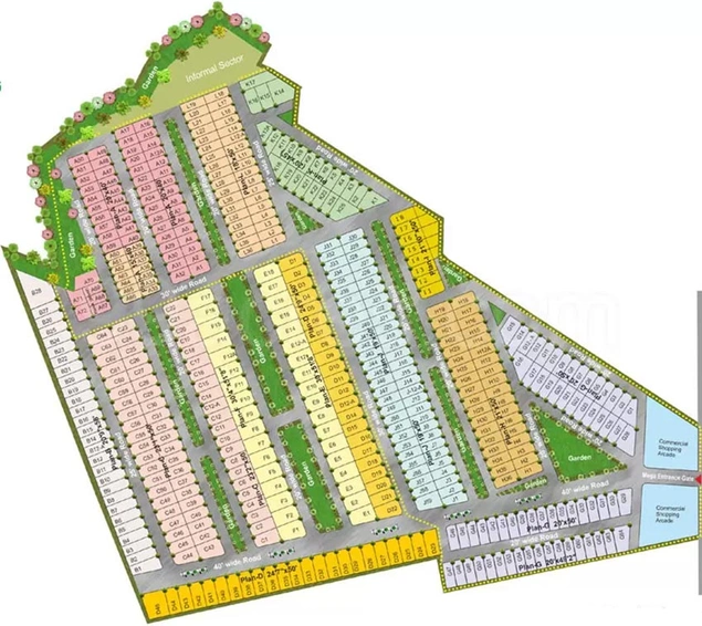 Master Plan of Fortune Tulip Greens in Janki Nagar, Bhopal - Image 247634