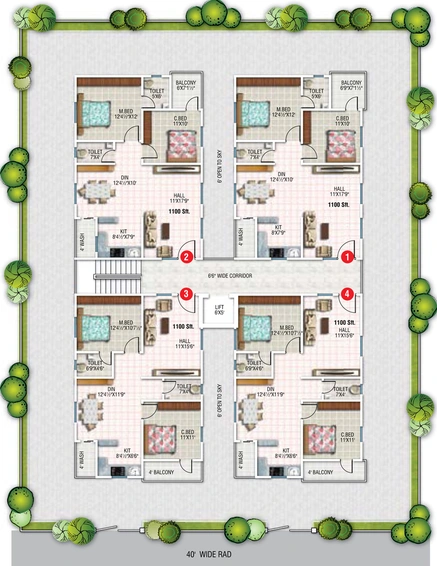Master Plan of Sunyuga Prakruthi in Suraram, Hyderabad - Image 125505
