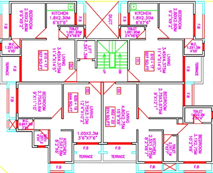 Floor Plan of Tejas Payas in Ulwe, Navi Mumbai - Image 258036