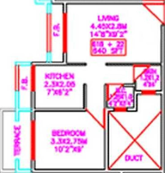 1 BHK Flat in Tejas Narmada in Ulwe, Navi Mumbai - Image 844149