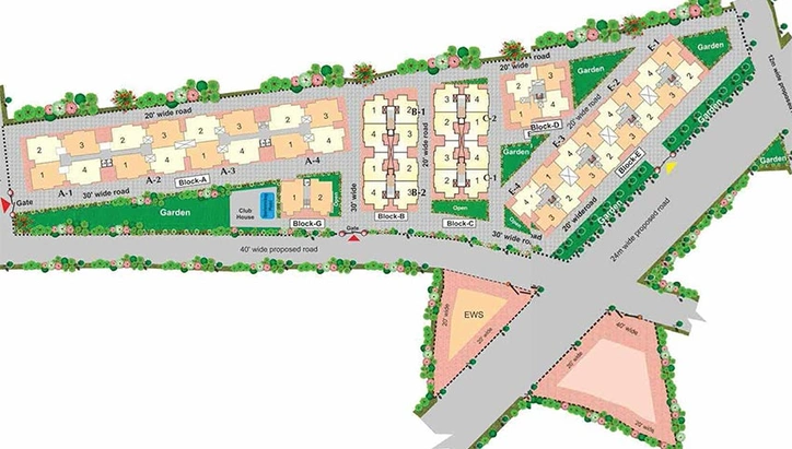 Master Plan of Fortune Kasturi in Hoshangabad Road, Bhopal - Image 247620