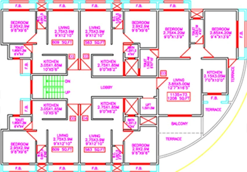 Floor Plan of Tejas Komal in Ulwe, Navi Mumbai - Image 257869