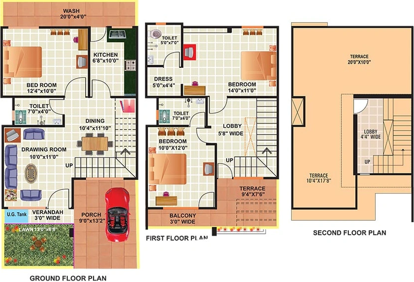 3 BHK House/Villa in Draupadi Shivlok Phase 5 in Awadhpuri, Bhopal - Image 843633