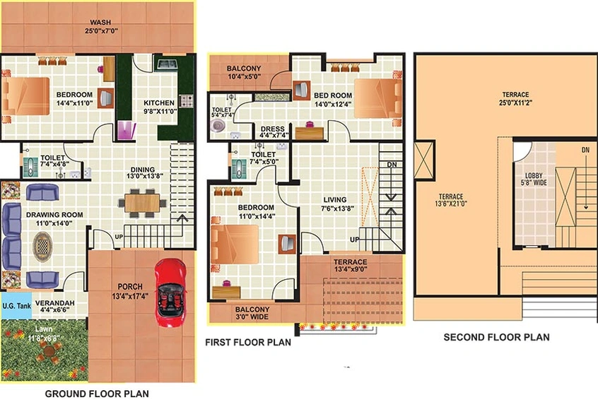 3 BHK House/Villa in Draupadi Shivlok Phase 5 in Awadhpuri, Bhopal - Image 843678