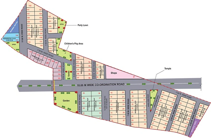 Master Plan of Draupadi Shivlok Phase 5 in Awadhpuri, Bhopal - Image 247405