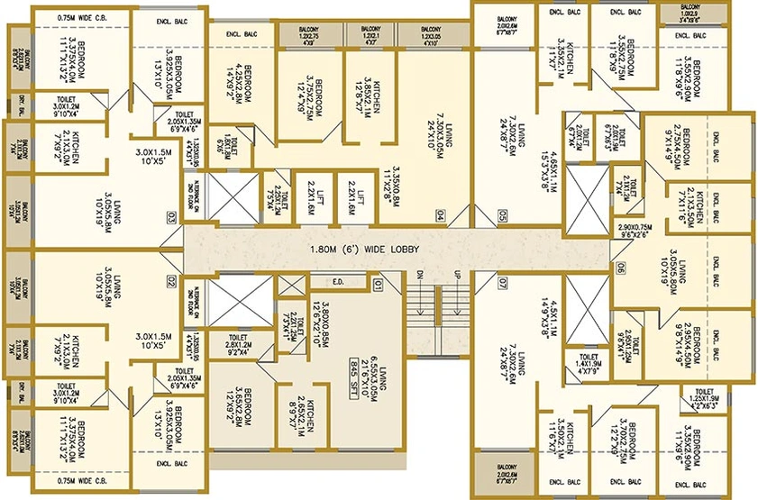 Floor Plan of Vaastu Pandurang in Ulwe, Navi Mumbai - Image 259025