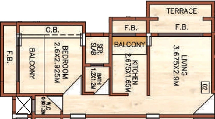 1 BHK Flat in Vaastu Prathamesh in Ulwe, Navi Mumbai - Image 843539